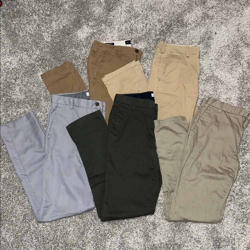 Men’Pants- Tan, Gray, Black, Khaki